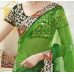 Dazzling Green Designer Embroiderd Border Saree
